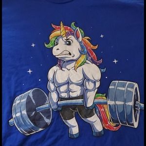 UNICORN WEIGHTLIFTING T SHIRT